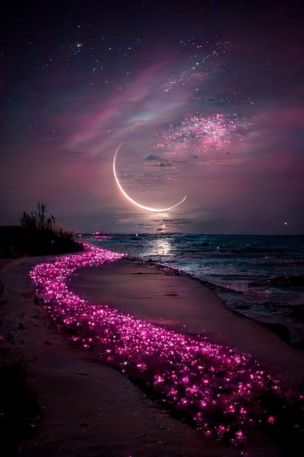 Sweet melodies of the night, dancing stars, colours of love, happiness. Gentle breeze, soft whispers, ocean blue. Sitting, tired, gazing at the stars. she smiled, time to go home, she drifted off, silently, peacefully. Peaceful night, dear friends💖 #InMyHeartLouna 🕯️🤍🕊️