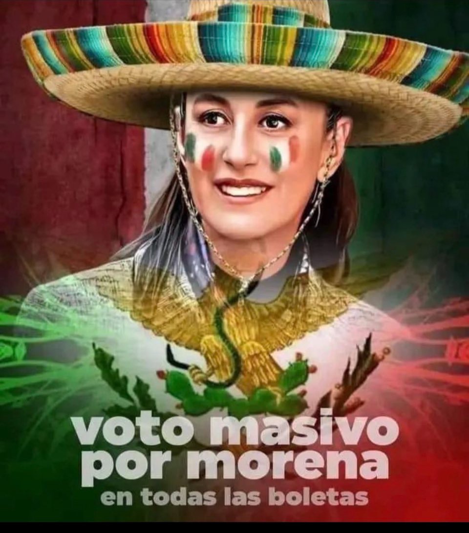 @Claudiashein Vamos a votar por ti y Margarita 

#ClaudiaPresidenta
#MargaritaGobernadora