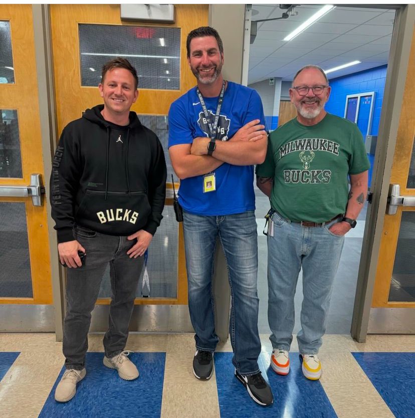A retired baseball player, retired teacher/navy vet,  retired speech pathologist and a working mom.  All reliable & caring supervisors. They all bring different skills to the team and ensure our building is safe and welcoming. We couldn’t do it without them! #youmatter #GoKnights
