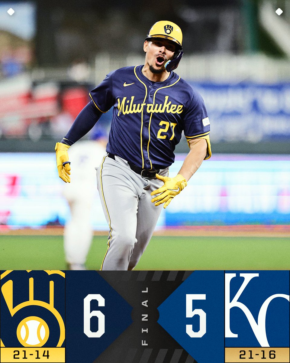 The @Brewers storm back to stun KC in the 9th! 😤