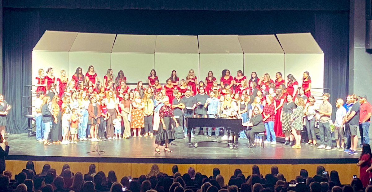 Mamma McClure (as the kids call her) is retiring. No better way to celebrate than so many alumni to return back home to CHS for one final song! #ChargerNation <a href="/KellerCentralHS/">Keller Central HS</a> <a href="/KISDFineArts/">Keller ISD Fine Arts</a> <a href="/CentralSingers/">Central Singers</a>