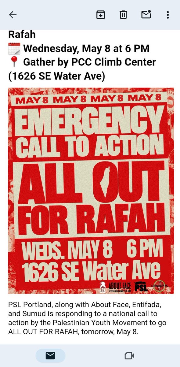 Portland: all out for Rafah!