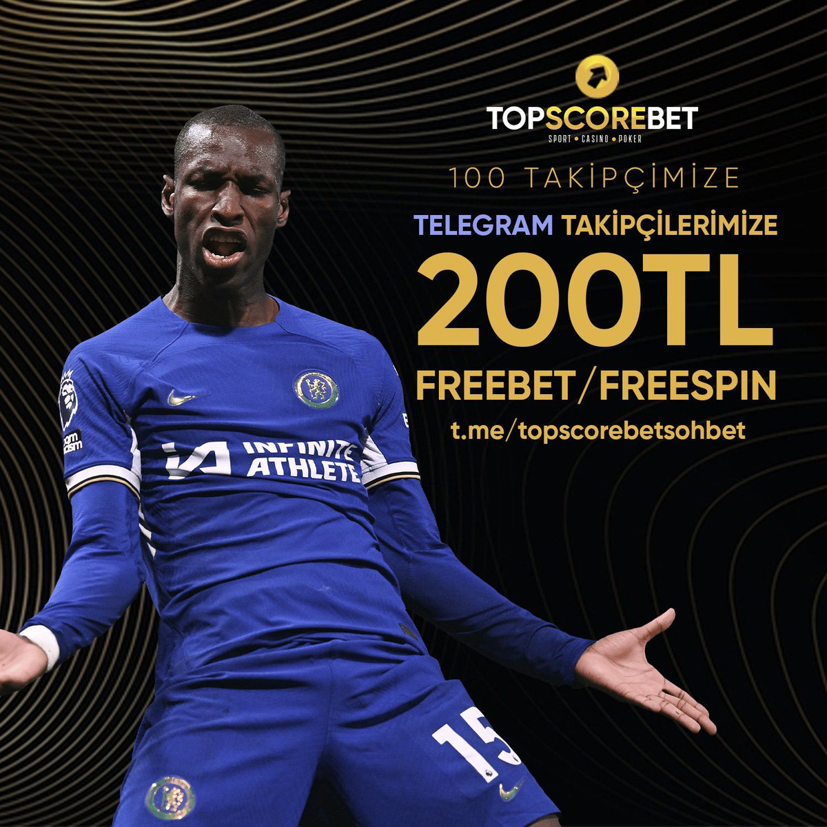 Telegram takipçilerimizden 100 kişiye 200TL FREEBET/FREESPIN! Yapmanız gereken şey çok basit!
-t.me/topscorebetsoh… kanalımıza üye olun.
-Kanalımıza girerek mesaj olarak kullanıcı adınızı @kullanıcıadı şeklinde yazın!
Çekilişimiz 18 Mayıs tarihinde sonuçlanacaktır.
Bol şanslar
