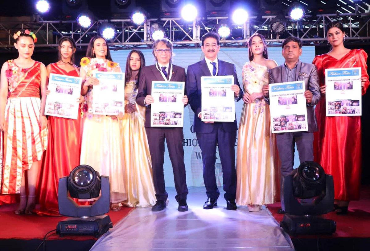 News Letter Released designed by AAFT School of Journalism and Mass Communication during 8th Global Fashion and Design Week Noida 2024 at Marwah Studios Noida Film City