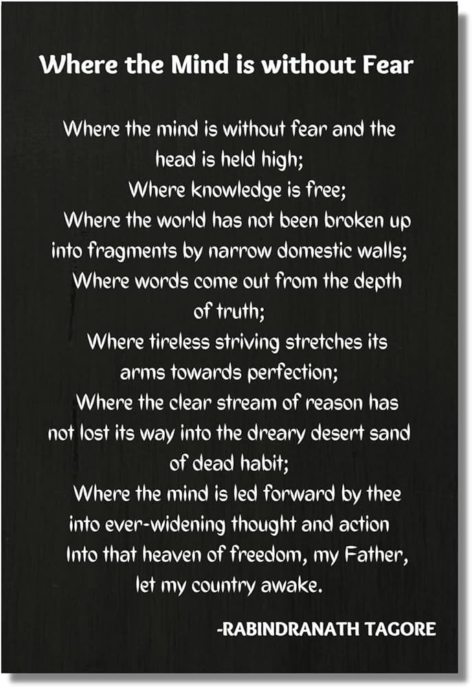 He cherished a free India where the mind would be without fear and words would come out from the depth of truth. Salute the poet of freedom, love and truth on his 163rd birth anniversary. May Tagore inspire us to face the challenges of the day and end the reign of hate and lies.