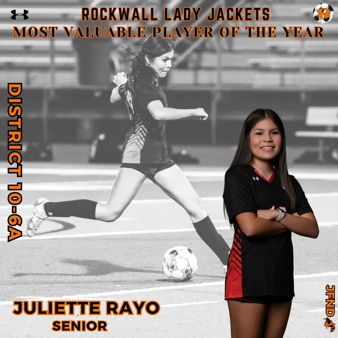 Congrats to our senior midfielder @JulietteRayo10 for her accomplishments this year!!! @LethalSoccer @ROCOgameday @RISDAthletics @PrepSoccer @KristovMtz17 @CoachBrittRose @DevinHasson @SportsDayHS @ihss_dfw @DFW_Girls_HS_VS @50_50Pod