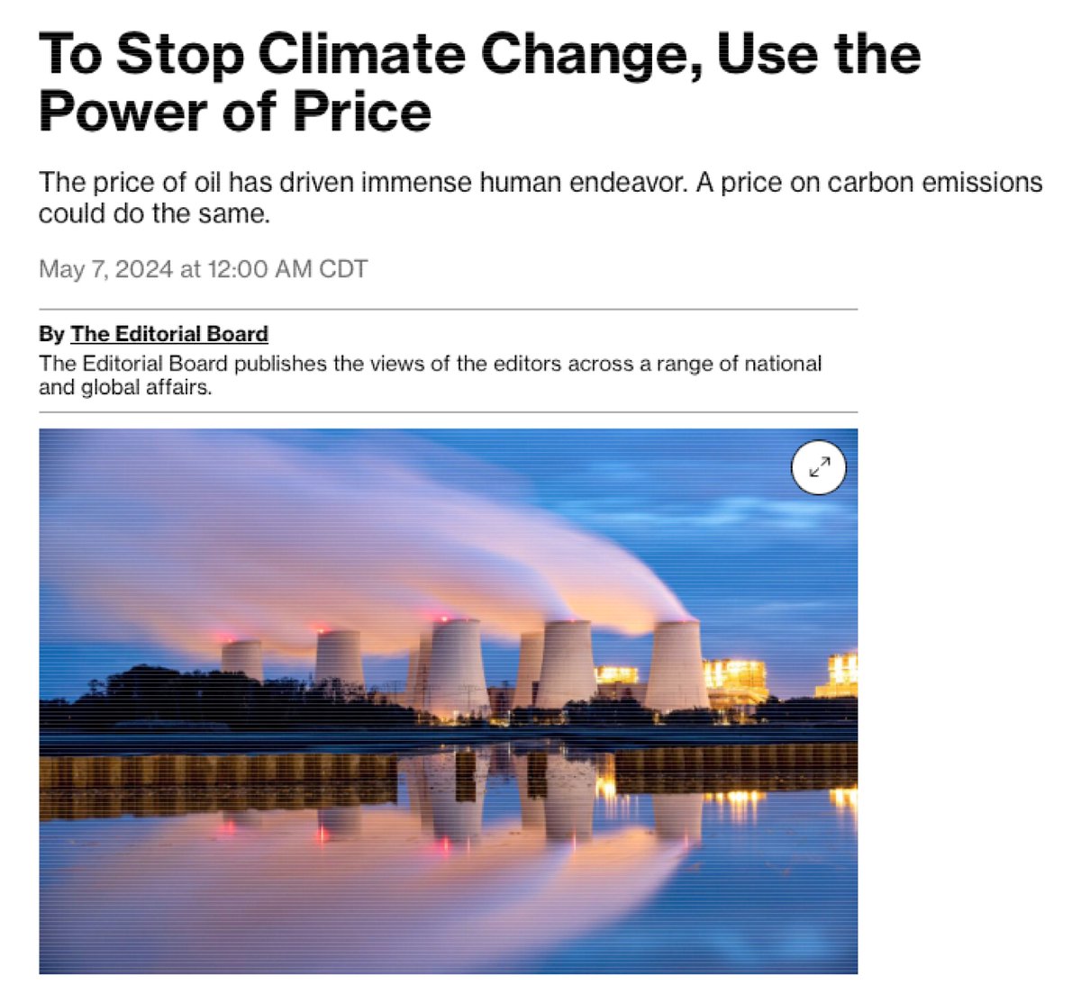 POLLUTER PAY is the only effective approach.

Let's stop dicking around, guys @opinion 

bloomberg.com/opinion/articl…
#energy #EnergyTransition #ClimateActionNow #renewables #NetZero #FossilFuels