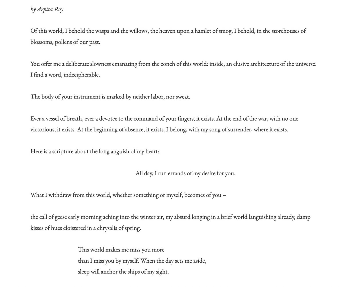 Arpita (@arpitaroyy) on Twitter photo Thanks to <a href="/PsalteryLyre/">Psaltery & Lyre ❤️🔥</a> for publishing my poem Meera on Longing. I am very excited to have found a place in this wonderful magazine. You can read the poem here: psalteryandlyre.org/2024/05/06/mee… Thanks to <a href="/PsalteryLyre/">Psaltery & Lyre ❤️🔥</a> for publishing my poem Meera on Longing. I am very excited to have found a place in this wonderful magazine. You can read the poem here: psalteryandlyre.org/2024/05/06/mee…