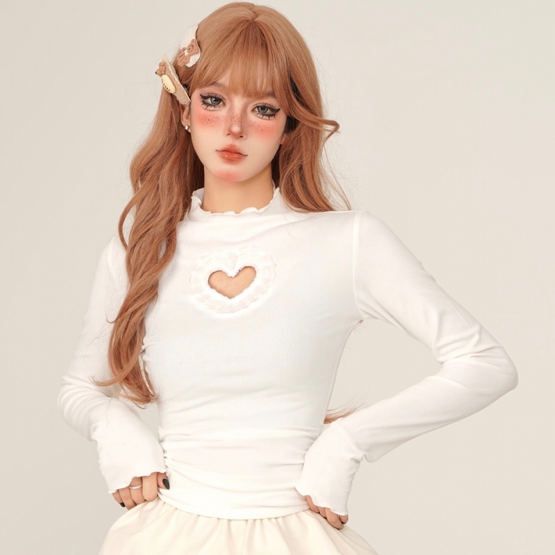 Sweet Style All-match Lace Hollow Heart Long-Sleeved Top 🎀🫶🏻

🛒Now Get:bit.ly/3wu5hJt

❤10% OFF Coupon: kawaii10off

📦Free throughout the world shipping📦

#cutefashion #softgirl