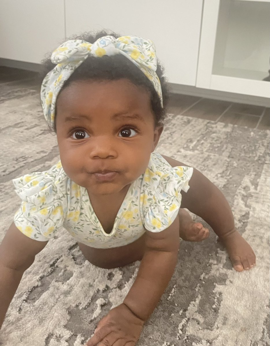 Singing, “Look who’s here, Miss Charlie Okona. Look who’s here. Miss Charlie on the move.” 🎶 #granddaughter