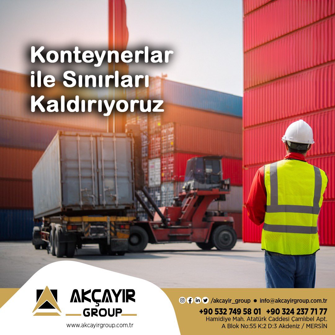 Logistics transportation and storage service
🚛 | Karayolu Nakliye | Road transport
⚓ | Denizyolu Nakliye | Sea freight
🌍 | Dış ticaret | Foreign Trade

#akçayır #akcayirgroup #taşımacılık #konteyner #karayolutaşımacılığı #deniztaşımacılığı #dışticaret #lojistik #gümrük