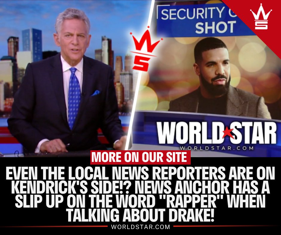 Even The Local News Reporters Are On Kendrick's Side!? News Anchor Has A Slip Up On The Word 'Rapper' When Talking About Drake! worldstar.com/videos/wshhOnk…
