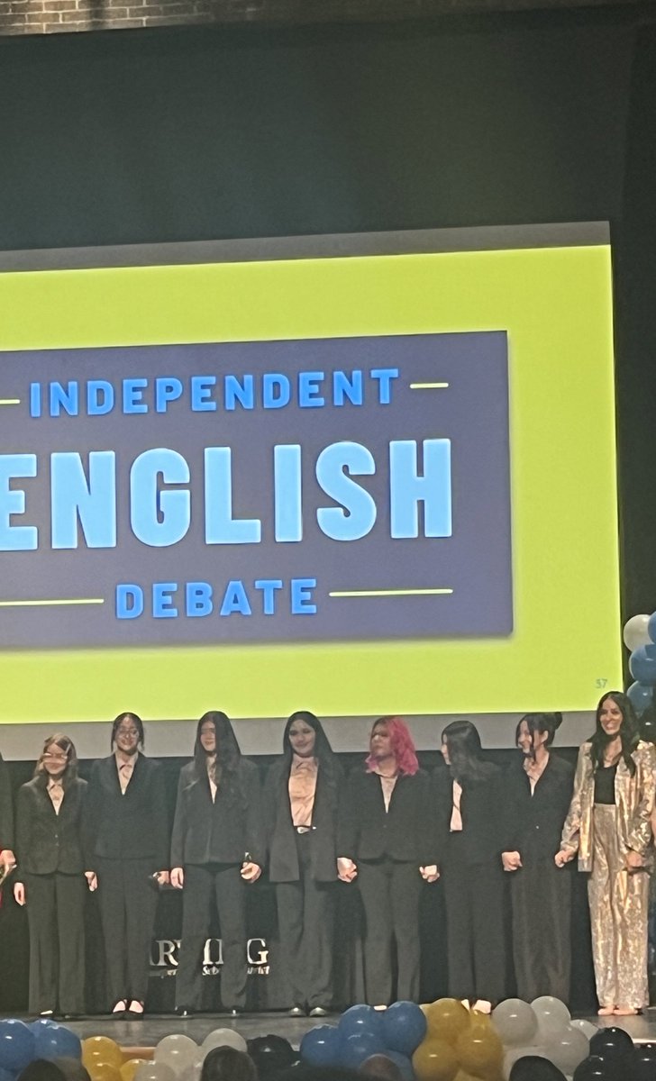 Ms.Delgado and her girls did a phenomenal job tonight! They had the audience engaged, laughing, and inspired by their words! Y’all made <a href="/IrvingHigh/">Irving High School</a> so proud!!!! 🏆