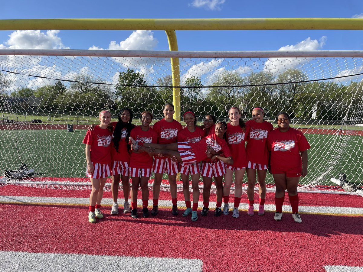 Big senior night win, 4-0 against Lincoln way West! Goals by seniors Dakota Dixon, Ariel Rose &amp; Emily Thompson. We love you seniors