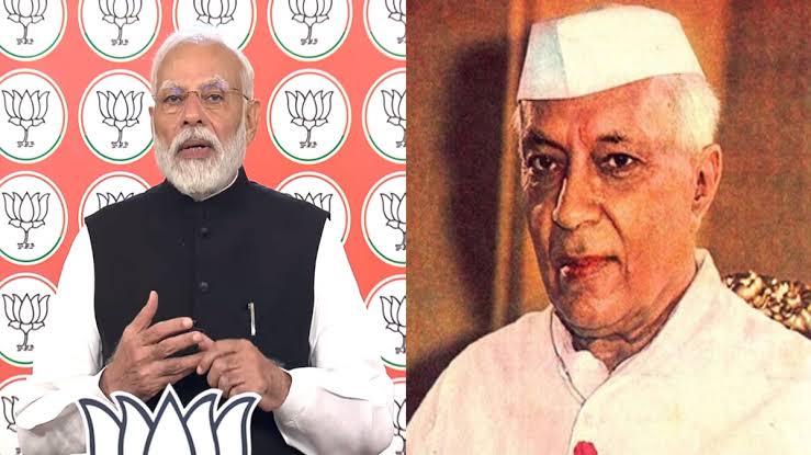 इन दोनों प्रधानमंत्रियों में से आपके अनुसार कौन-सा बेस्ट प्रधानमंत्री है?? A - नरेंद्र मोदी जी B - जवाहर लाल नेहरू Repost कर कमेंट में अपने विचार जरूर रखें!