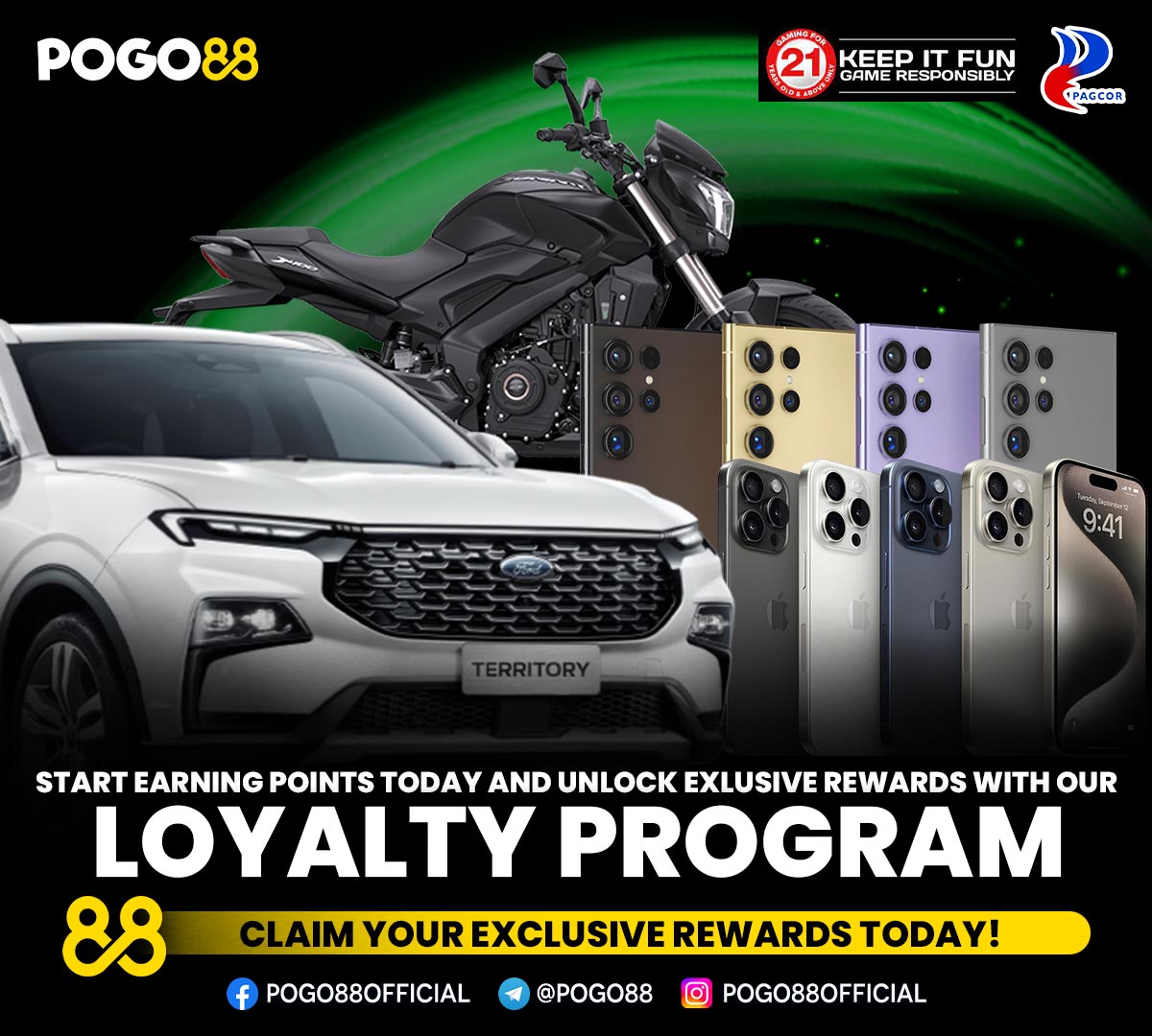 pogo88official's tweet image. Start accumulating points with every play and unlock incredible rewards reserved just for you. Don't wait – begin your rewards journey now!
#POGO88 #RegisterNow #loyaltyreward