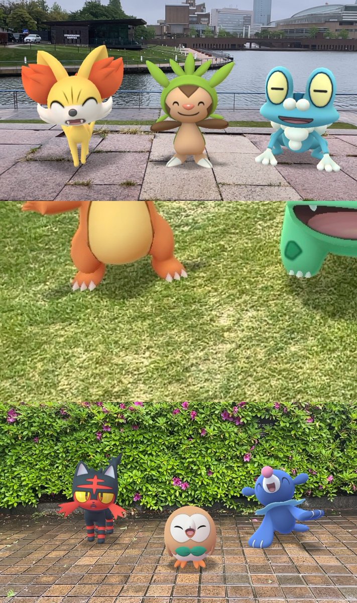 JanuaryRiver1's tweet image. そこに3匹のポケモンたちがおるじゃろ?
#ARofTheDay #現実世界を再発見
#GOsnapshot #ポケモンGO
#Pokemongo #NianticAR
タップ推奨のやつです📸