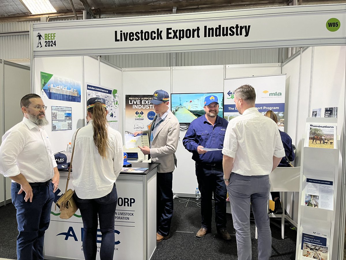 The team from LiveCorp and @AustLiveExports are having a great week at @BeefAustralia Australia, having lots of conversations about the industry with producers and families, and even a few international delegates dropping by to enquire about market access.