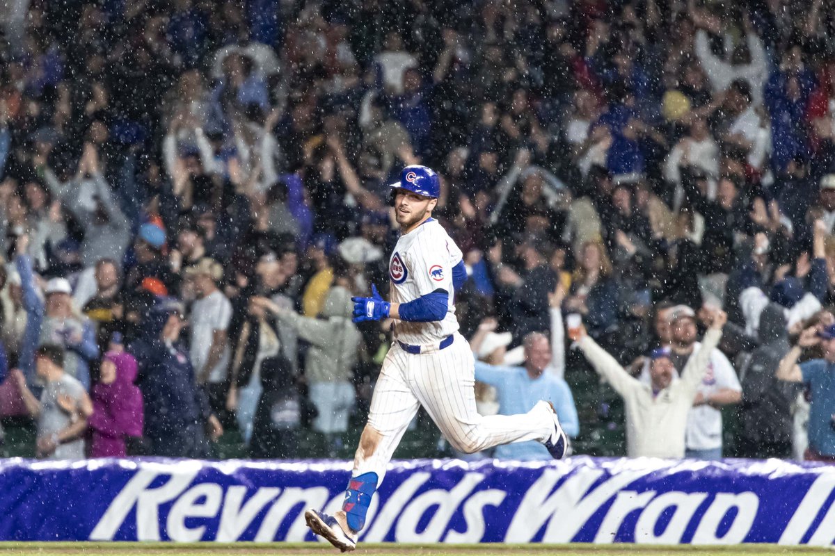 Go Cubs Go in the rain for the first walkoff of the season hits different