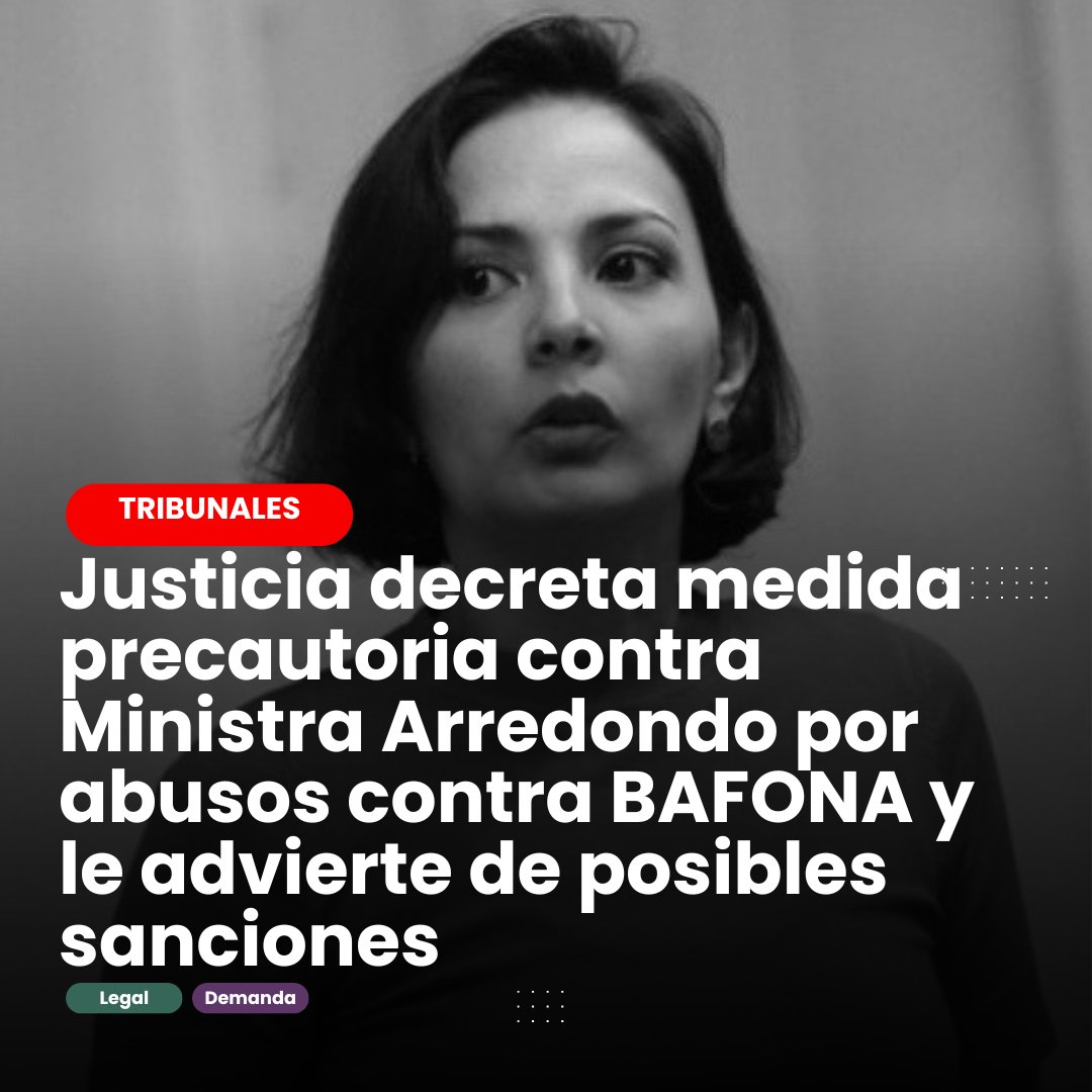 🔴 BAFONA ARREMETE. Este martes el 1° Juzgado del Trabajo de Santiago ordenó a la Ministra de Cultura, Carolina Arredondo, el cese inmediato de toda acción hostil en contra de los artistas folclóricos del BAFONA. La resolución judicial da curso a la demanda, fijando audiencia