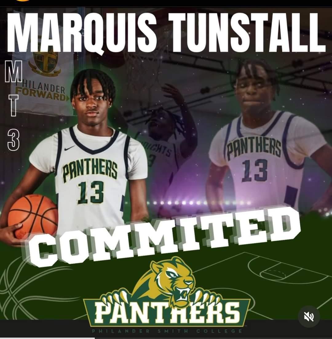 Marquis Tunstall (G) from Power Center Academy (Memphis, TN) has committed to Philander Smith University