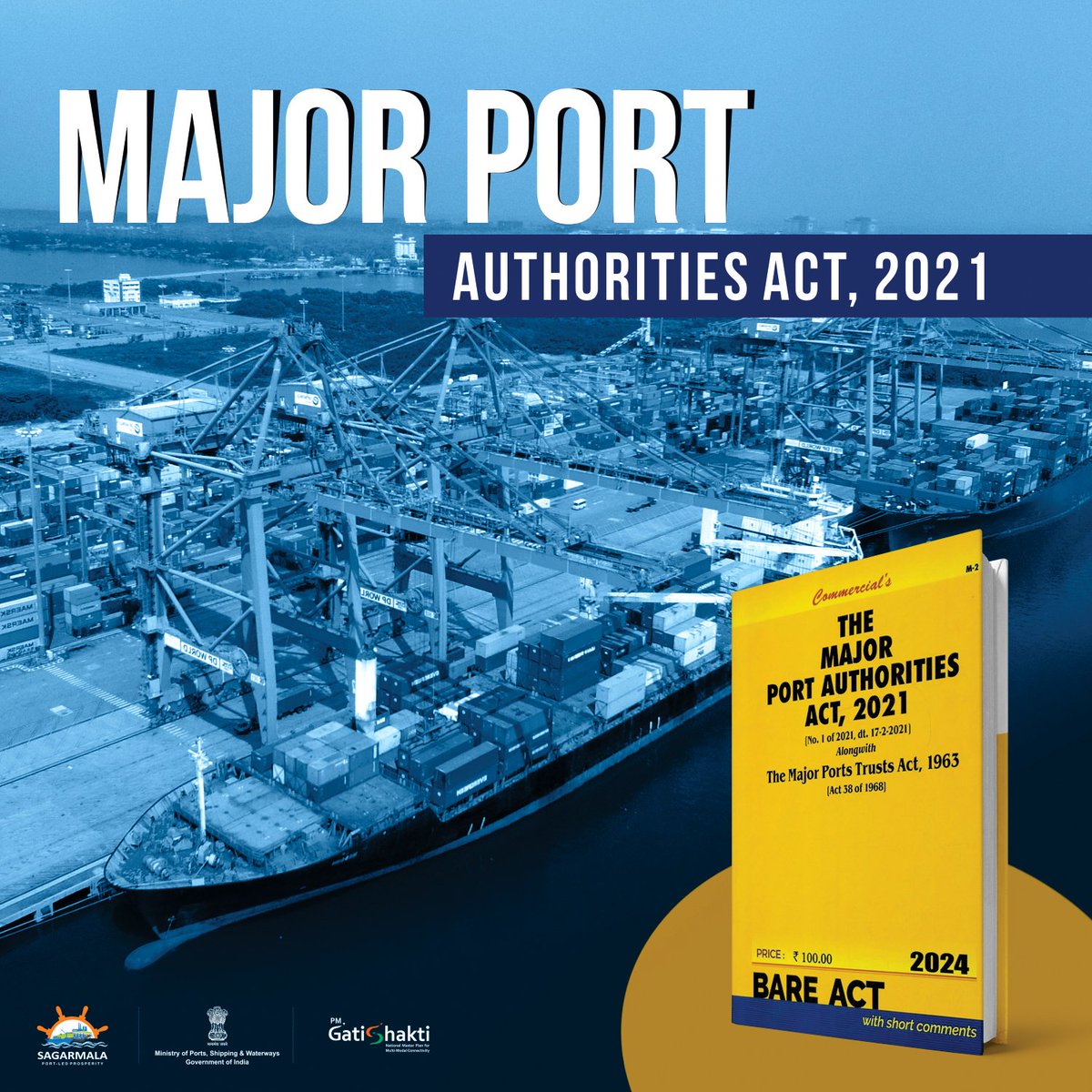 MPA 2021 marked a significant milestone in promoting the development of ports in the country. The decentralization of decision-making, infusion of professionalism, and inclusion of PPP models has enhanced efficiency and empowered the governance of major ports. @LiveLawIndia