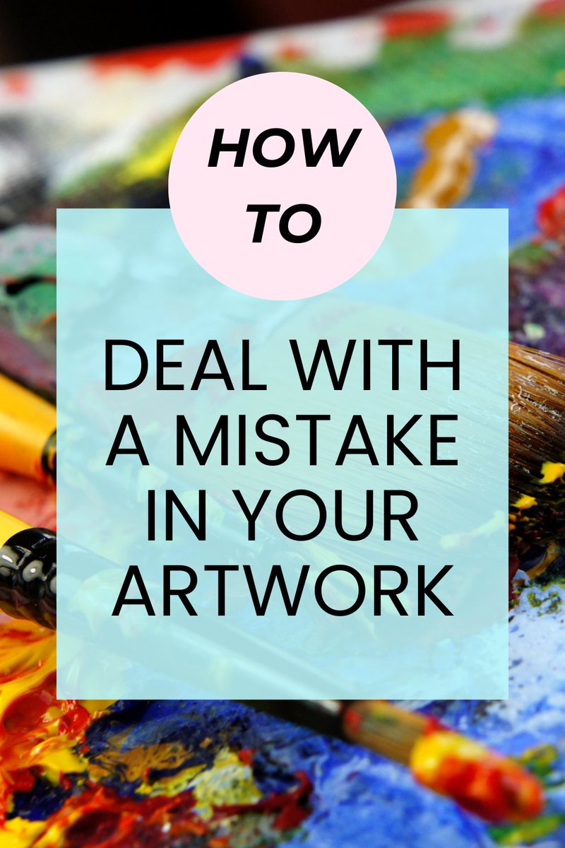 How to fix your mistakes in your artwork! #ArtHeals #MoreArtLessStress rfr.bz/tlc3tqv