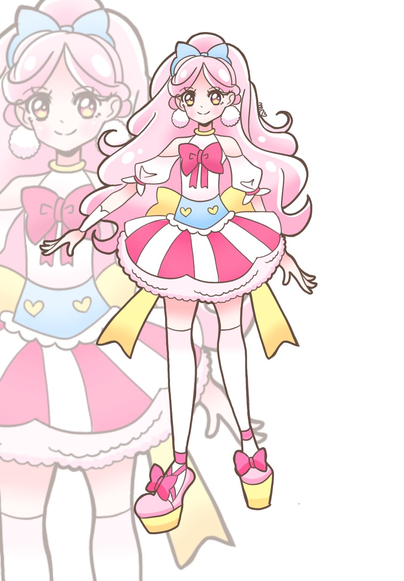 The second cure, cure carousel 🩷, I still don't know what name to give to this fake season, maybe show time precure? #precure #precure20th #prettycure #precure2024
