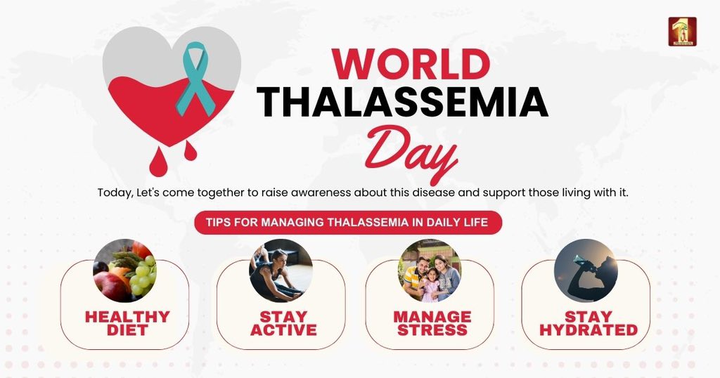 This #WorldThalassemiaDay, we honour the resilience, spirit and courage of all the individuals diagnosed with thalassaemia. Let's stand in solidarity with those affected, understand the complexities, dependencies and need for care, support the research for better treatments, and…