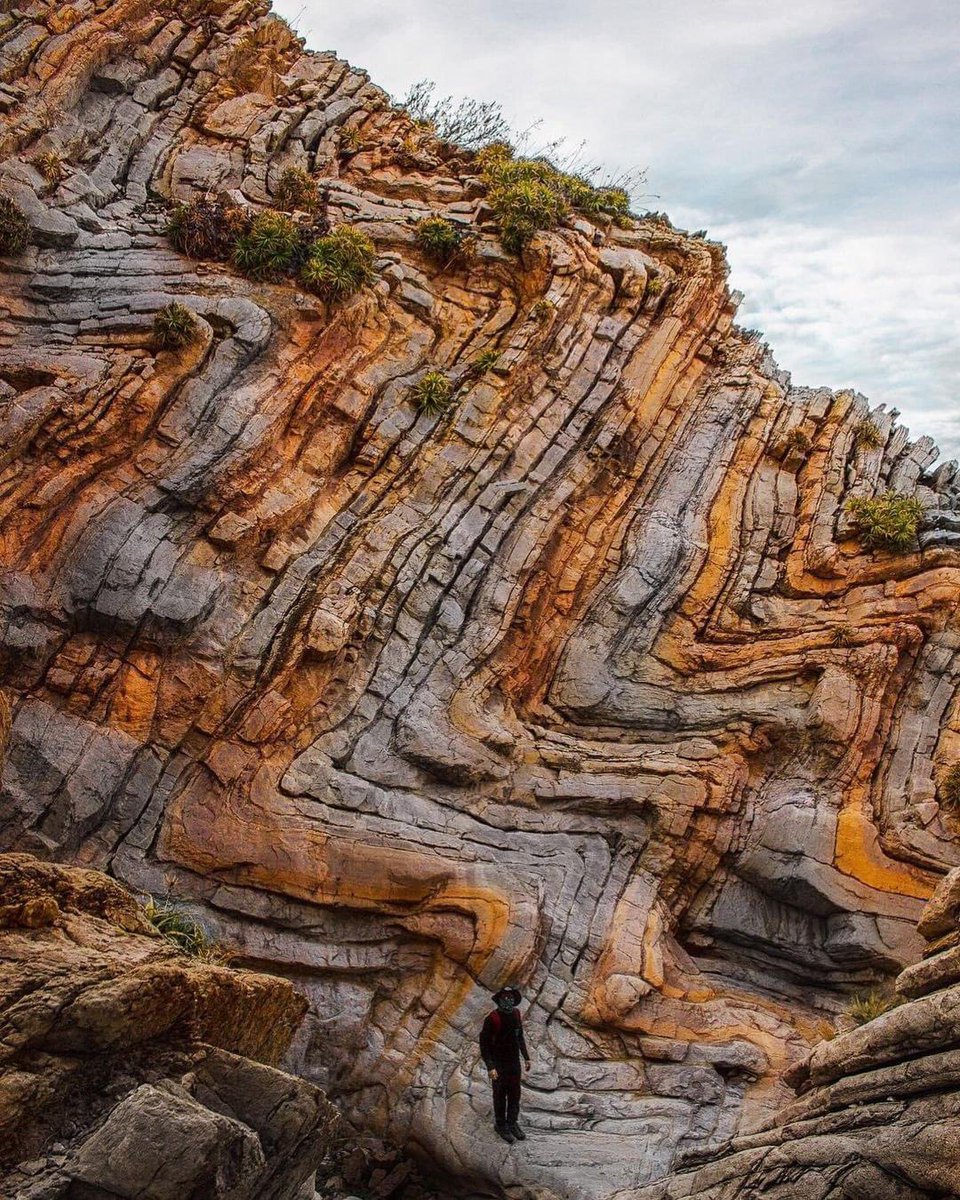 Pliegues tipo Chevron en la provincia argentina de San Juan. 🇦🇷

#geología