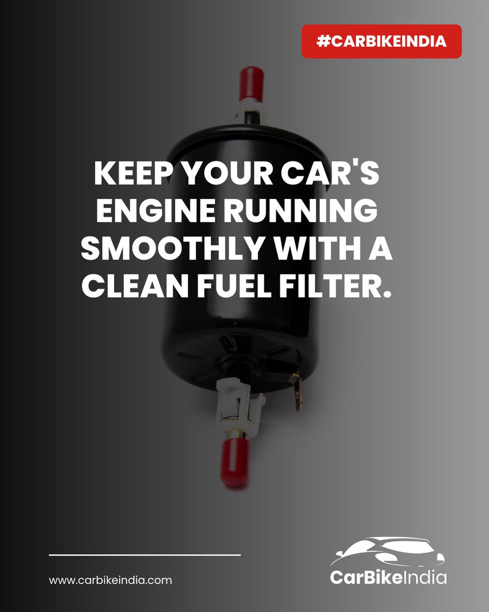CarBikeIndia's tweet photo. April is the time to inspect your car's fuel filter and replace it if necessary to ensure clean fuel flow to the engine. 🚗 #fuelfiltercheck

https://t.co/R7b9i71ON8

#cars #CarCare #carwash #carmaintenance #carmaintenancetips #rabindrajayanti #eurovision2024 https://t.co/dXM4LCZ0xM