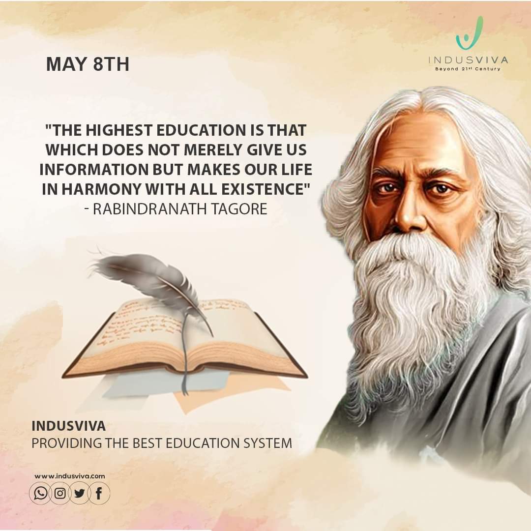 Honouring the profound impact of Rabindranath Tagore's words and melodies on the world, on his special day. 🙏
#RabindranathTagore #rabindranathtagorejayanti2024 #TAGOREJAYANTI #tagore #rabindranath #kolkata #india #poetry #IndusViva #vibrantviva