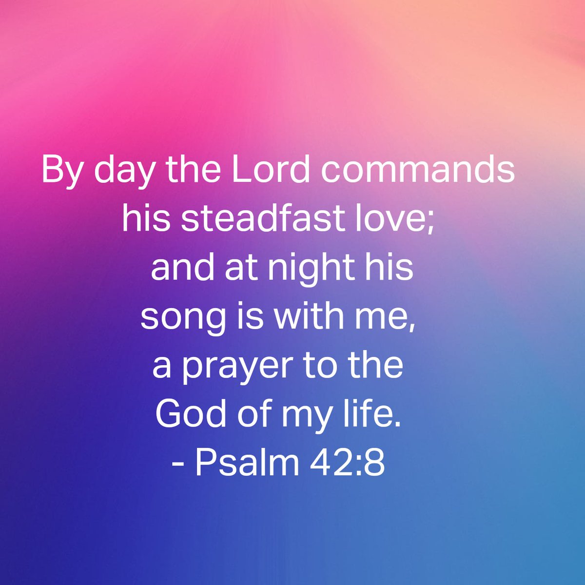 Good night, Patriots. Sleep well. We need our rest. Times are hard, and our rights are under attack. Pray that more and more come to know their need to turn from wickedness to the One source of goodness and light. Here a good verse to meditate on: 'By day the Lord commands…