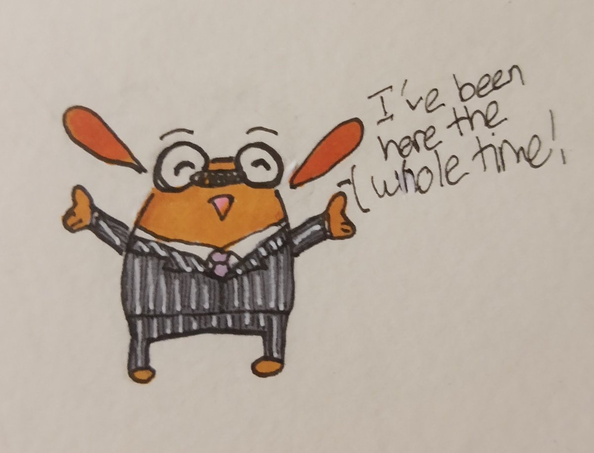 Itsbeepbeep's tweet image. He's been here the whole time!