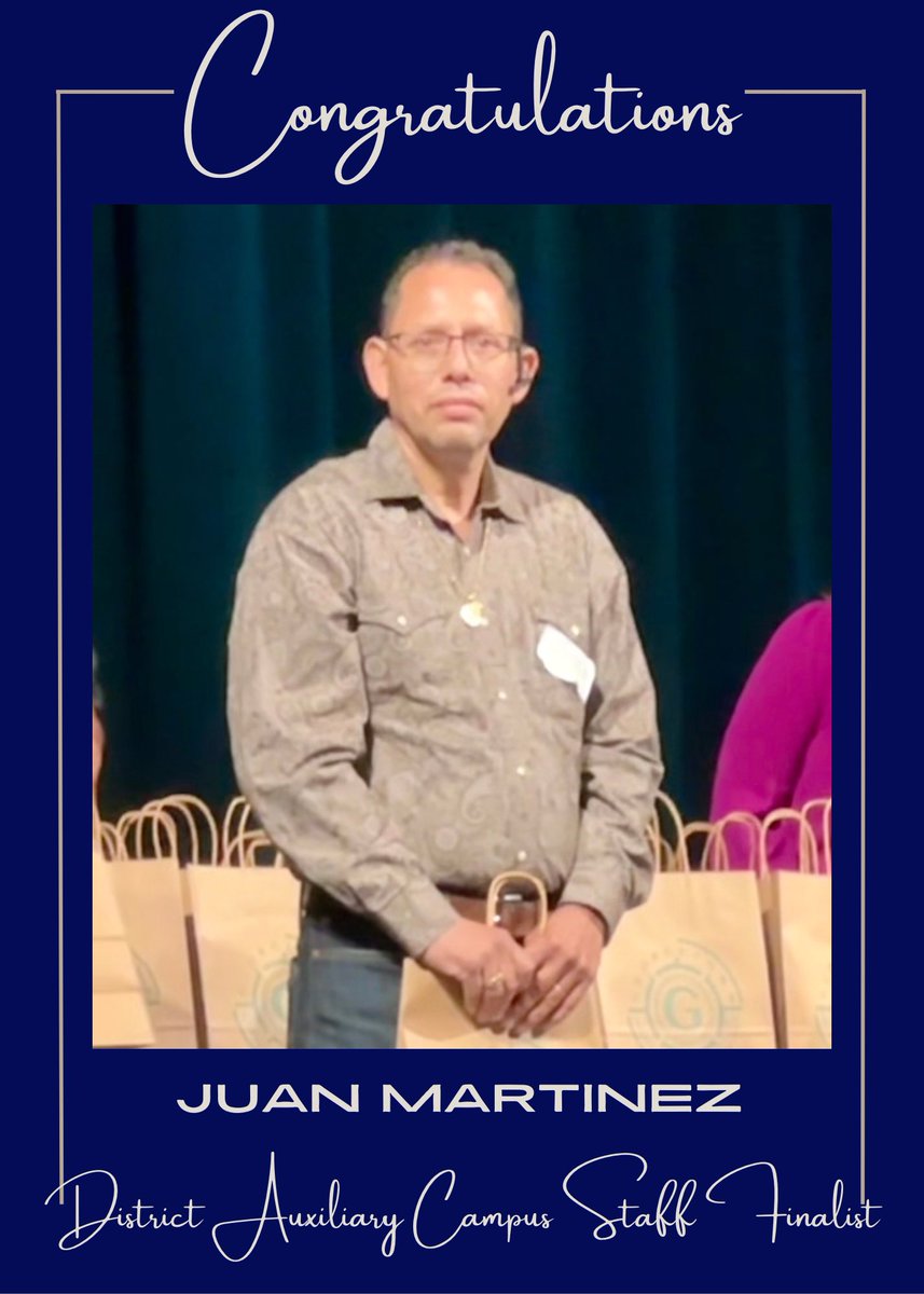 Tonight we celebrated Juan Martinez as he was named a district finalist for Auxiliary Campus Staff! Mr. Martinez is well-known at Wagner for going above and beyond to support our kids and our team! We are proud to serve alongside him! #runwiththePACK #GtownLovesEducators