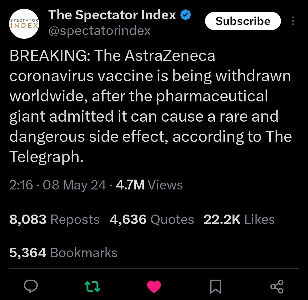Hindu society must note that Nupur Sharma of OpIndia deliberately hurt and published malafide article on Dr.@Swamy39 when he warned about Astrazeneca vaccine and she stood by Narendra's move. Today Astrazeneca recalled all covishield vaccine. She must apologize .