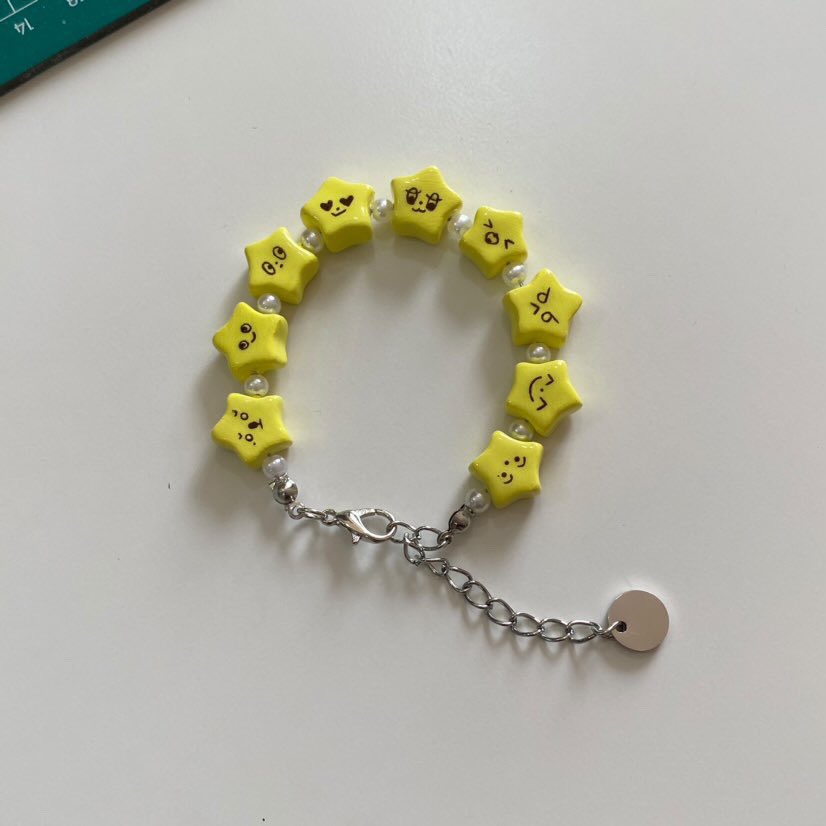so I commissioned someone for a custom starfish 127 bracelet… LOOOOOOOK 🥹🥹🥹🥹🥹🥹🥹🥹🥹