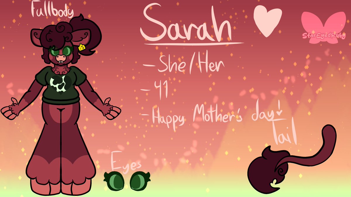 Made my mom a fursona for mother's day 
Shhhh don't tell her :3
#furryfandom #mothersdaygift