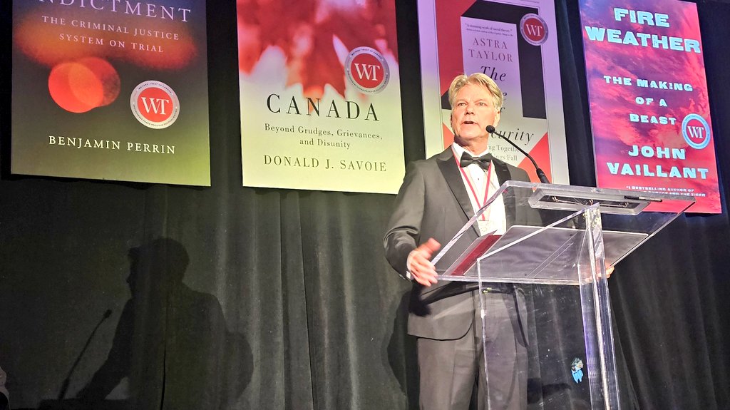 And the winner of the 2024 #ShaughnessyCohen Prize is @JohnVaillant for #FireWeather: The Making of a Beast! writerstrust.com/ShaughnessyCoh… #canlit #cdnpoli