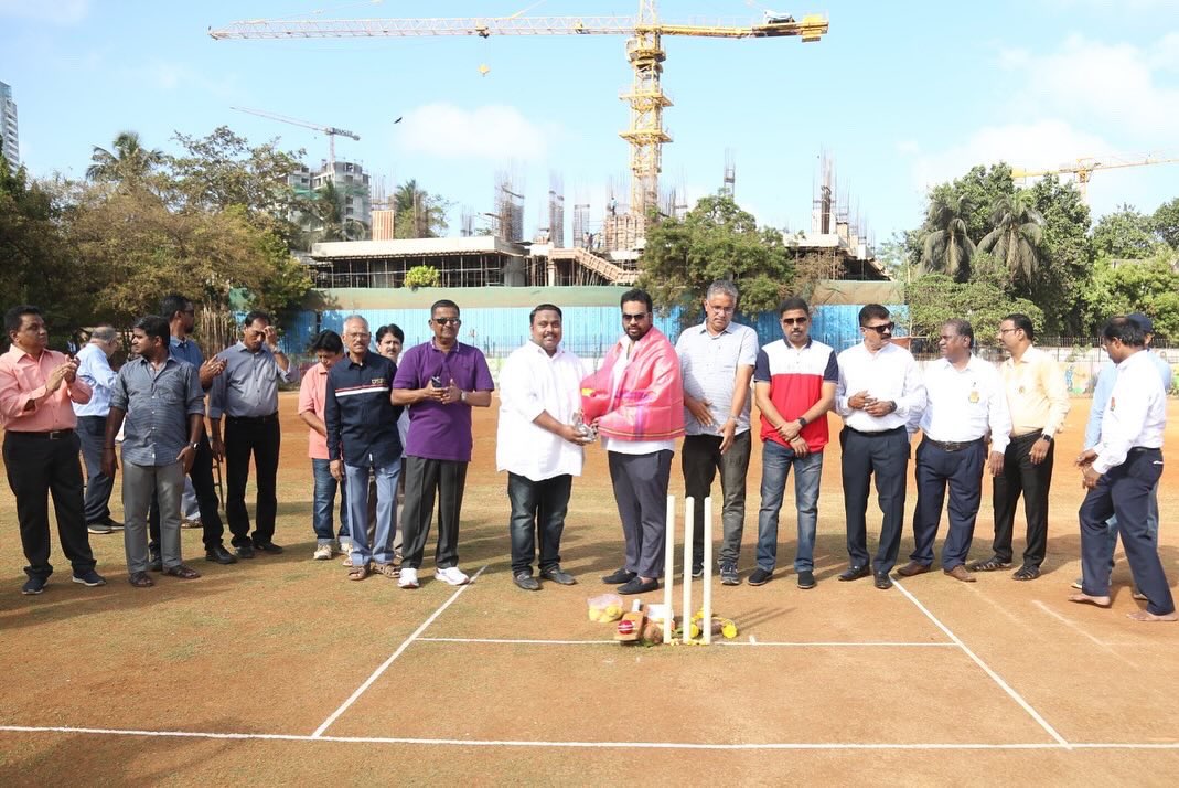 Grateful for the honor of being the Chief Guest at the inauguration of 27th Ajit Naik Memorial Selection Trial Under 14 Cricket Tournament, hosted by Worli Sports Club under aegis of MCA at Worli Sports Club. Witnessing the passion and talent of young cricketers was truly