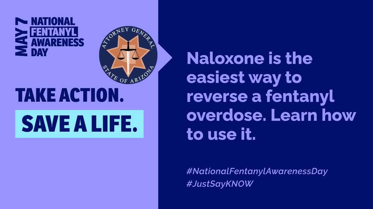 Today is National Fentanyl Awareness Day. Naloxone is the only way to reverse a fentanyl overdose. Carry it, learn how to recognize an opioid overdose, and how to respond. Learn more at fentanylawarenessday.org/recognize-and-… #NationalFentanylAwarenessDay