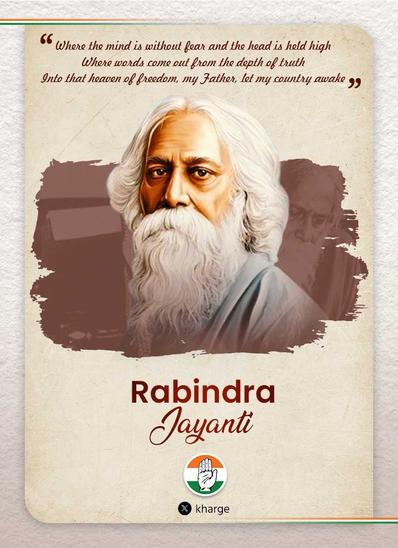 “Civilisation must be judged and prized, not by the amount of power it has developed, but by how much it has evolved and given expression to, by its laws and institutions, the love of humanity.”

~ Gurudev Rabindranath Tagore 

On #RabindraJayanti, our humble homage to the…