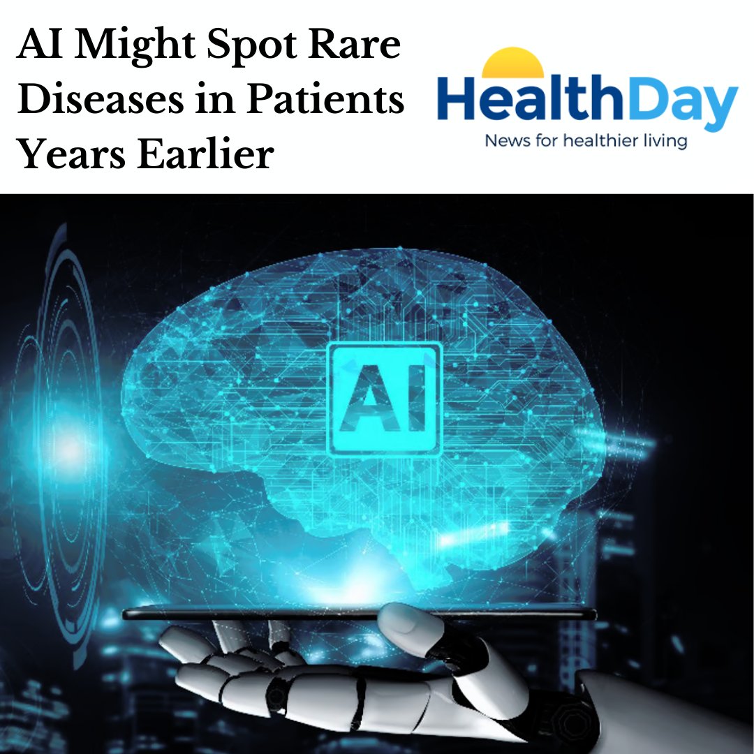 AI Might Spot Rare Diseases in Patients Years Earlier
healthday.com/health-news/ge…
#AIMightSpot #RareDiseases #PatientsFirst #EarlyDetection #HealthTech #MedicalAI #InnovationInHealthcare #HealthcareTechnology #AIinMedicine