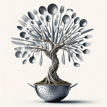 Kitchen art bonsai #dalle3art #prompt #bonsai #手芸 #AI生成アート #AIイラスト