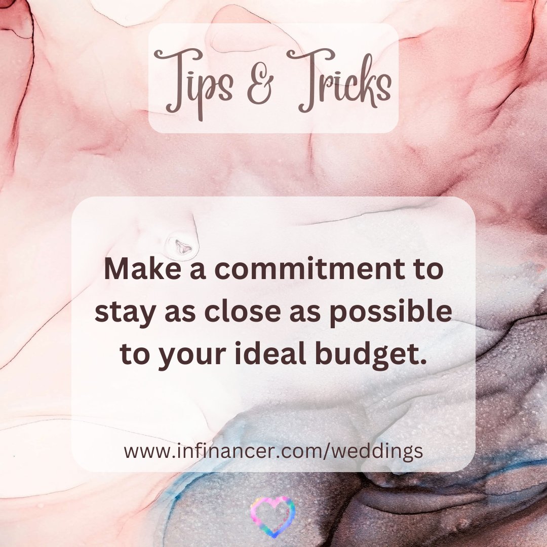 Think about the commitment that you are about to make to your sweetheart. Now think of your wedding budget the same way. You have to commit to it so that you don't start your married life in massive wedding debt. #weddingtips #weddingplanner #weddings #justengaged #weddingbudget