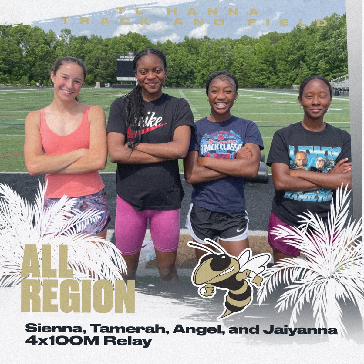 TL Hanna Sports Updates (@tlh_updates) on Twitter photo Finishing out our all region performers from last week, the TL Hanna girls 4x100M relay team of Sienna Deweil, Tamerah Wynn, Angel Del Valle, and Jaiyanna Parker earned all region status with a 2nd place finish at the region championship. <a href="/TLHanna_AD/">Thomas Bell</a> Finishing out our all region performers from last week, the TL Hanna girls 4x100M relay team of Sienna Deweil, Tamerah Wynn, Angel Del Valle, and Jaiyanna Parker earned all region status with a 2nd place finish at the region championship. <a href="/TLHanna_AD/">Thomas Bell</a>