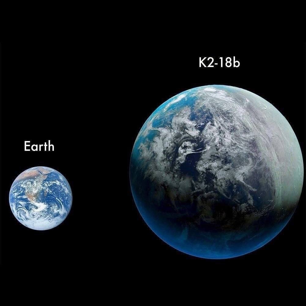 Does extraterrestrial life exist on planet K2-a8b? JWST detected carbon dioxide and methane in its atmosphere. K2-18b is potentially habitable, covered by an ocean and about 2.6 times the size of Earth. It is located 120 light-years from our planet.