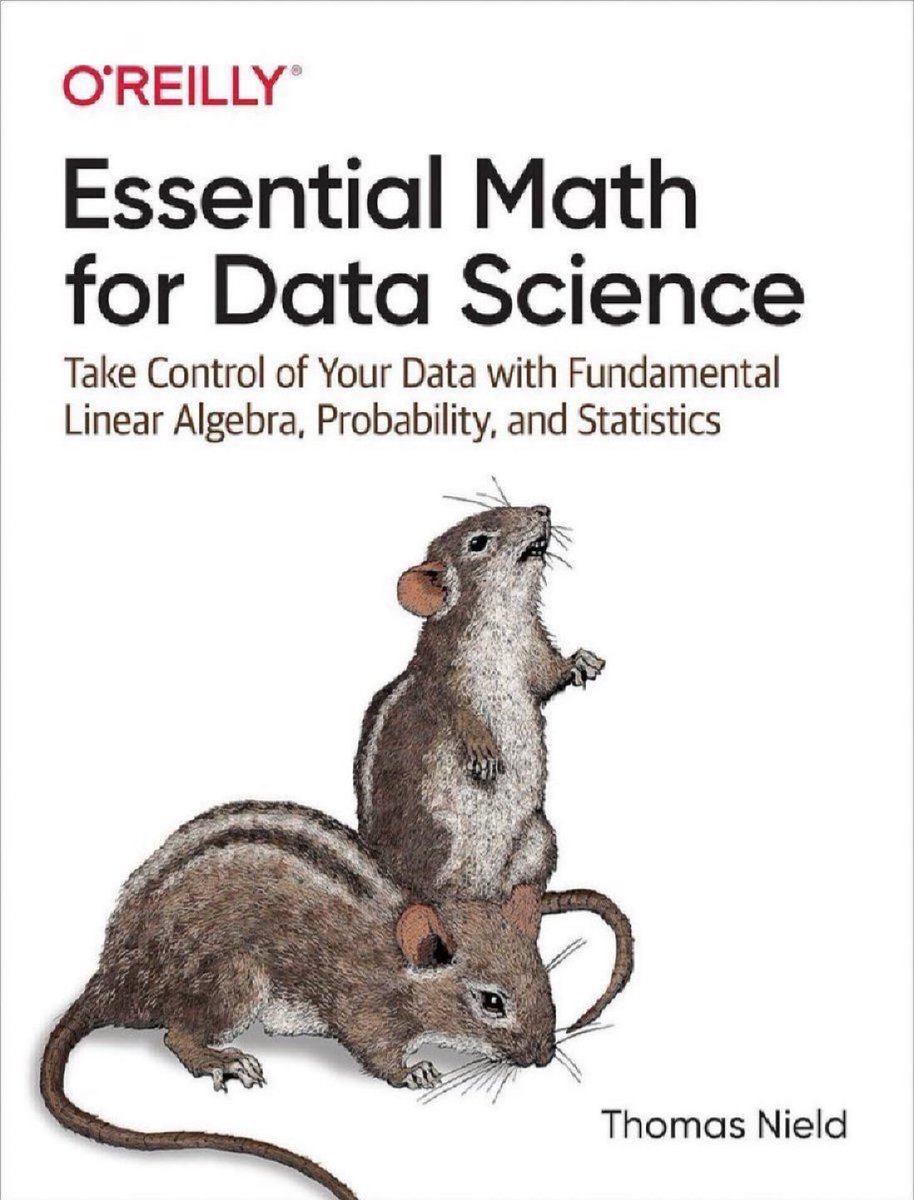 Essential Math for #DataScience — Take Control of Your Data with Fundamental #LinearAlgebra, #Calculus, #Probability, and #Statistics: amzn.to/47GEBCZ
—————
#Mathematics #BigData #Analytics #MachineLearning #AI #DeepLearning #DataScientists #Algorithms