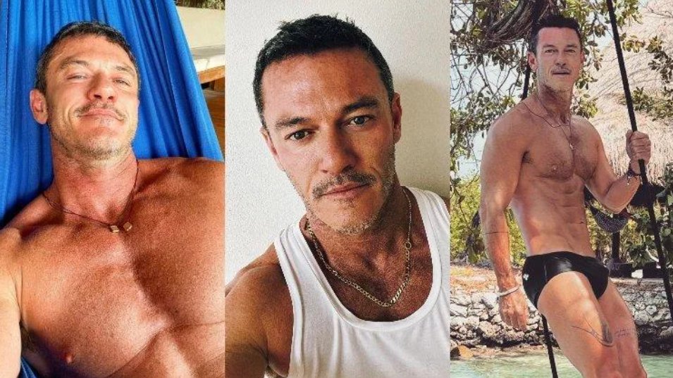 @TheRealLukevans turns 45 and proves age is just a number with his sizzling beach bod! 🎂☀️ #HappyBirthdayLukeEvans 👉👉   dnam.ag/Lukeevans