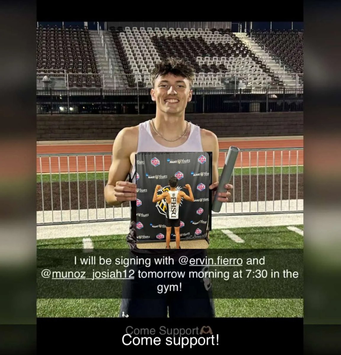 Shane Burns (@usd457transpdir) on Twitter photo CONGRATULATIONS to 3 Buffalo Tracksters signing their National Letters of Intent tomorrow morning at 7:30am in the GCHS Gym. <a href="/BrodyBurns0/">Brody Burns</a> <a href="/ervin_fierro1/">Ervin Fierro</a> signing with <a href="/FHSUTRACK_XC/">FHSU TRACK & XC</a> and <a href="/_Josiah12/">Josiah Munoz</a> signing with <a href="/TexasTechTF/">Texas Tech Track & Field</a>
<a href="/BUFFSAthletics/">Garden City Athletics</a> <a href="/USD457/">Garden City Public Schools USD 457</a> CONGRATULATIONS to 3 Buffalo Tracksters signing their National Letters of Intent tomorrow morning at 7:30am in the GCHS Gym. <a href="/BrodyBurns0/">Brody Burns</a> <a href="/ervin_fierro1/">Ervin Fierro</a> signing with <a href="/FHSUTRACK_XC/">FHSU TRACK & XC</a> and <a href="/_Josiah12/">Josiah Munoz</a> signing with <a href="/TexasTechTF/">Texas Tech Track & Field</a>
<a href="/BUFFSAthletics/">Garden City Athletics</a> <a href="/USD457/">Garden City Public Schools USD 457</a>